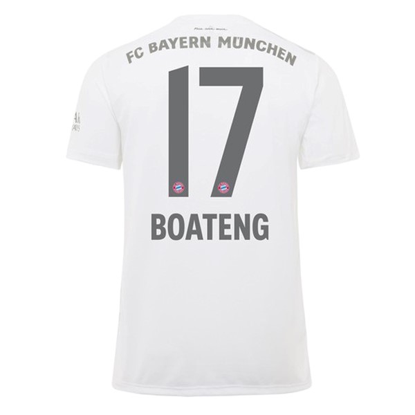Camiseta Bayern Munich NO.17 Boateng 2ª Kit 2019 2020 Blanco